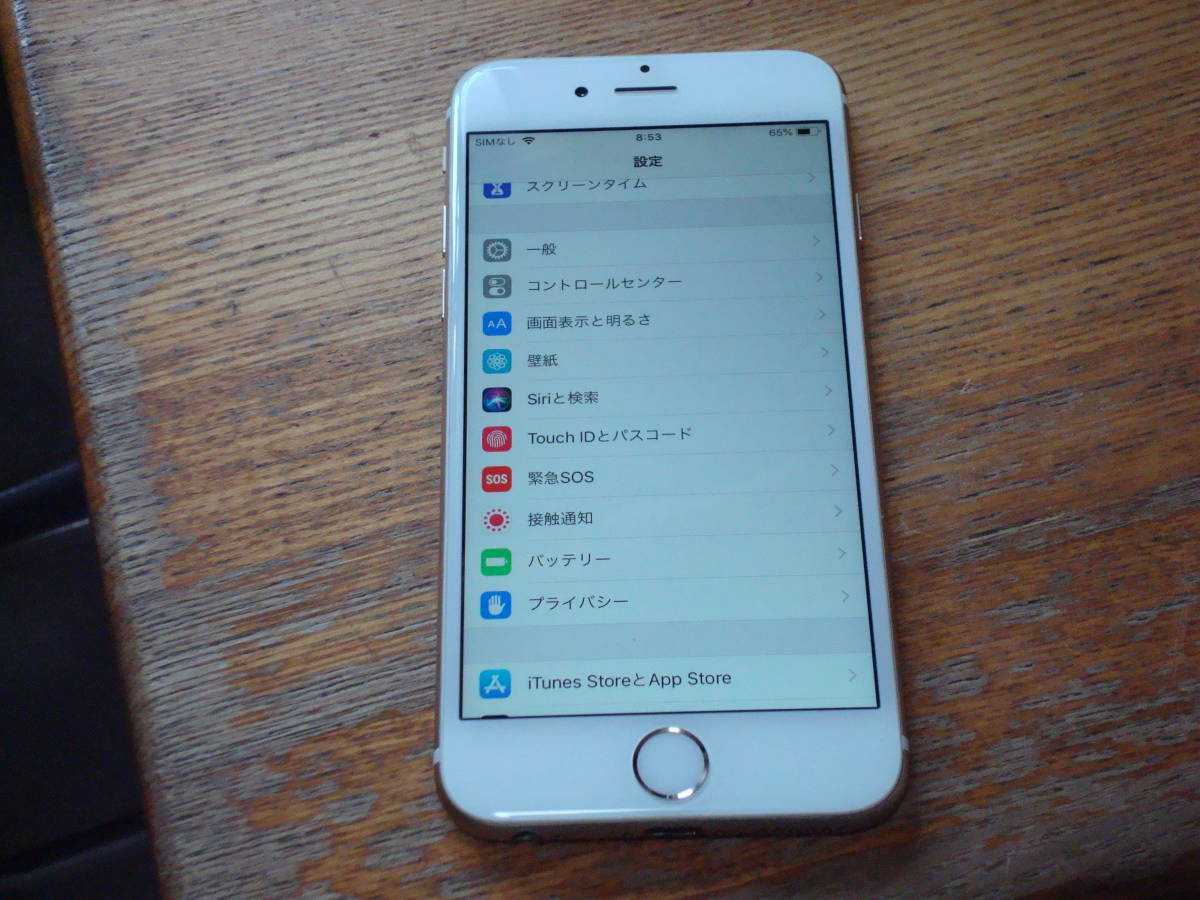 iPhone 6 iOS 12.5.3 容量64GB バッテリ最大容量89％ キャリアソフトバンク（接続未確認）送料無料_画像2