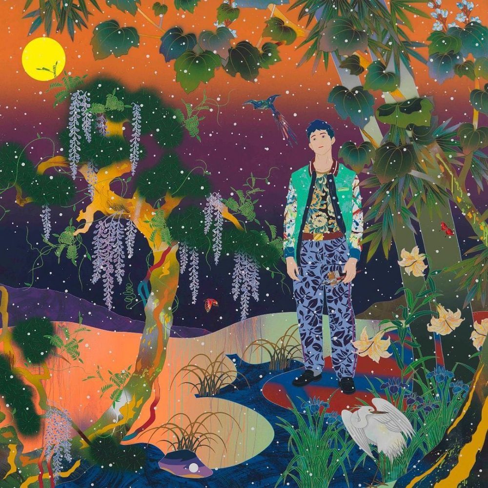 松山智一 TOMOKAZU MATSUYAMA 【特装版B】 版画 River To The Bank ED100 額装付き