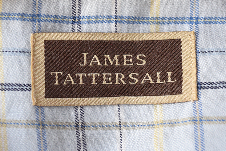 【送料無料】古着 ジェームズテターズール ビッグサイズ 半袖シャツ BDシャツ メンズXXL JAMES TATTERSALL CB0386