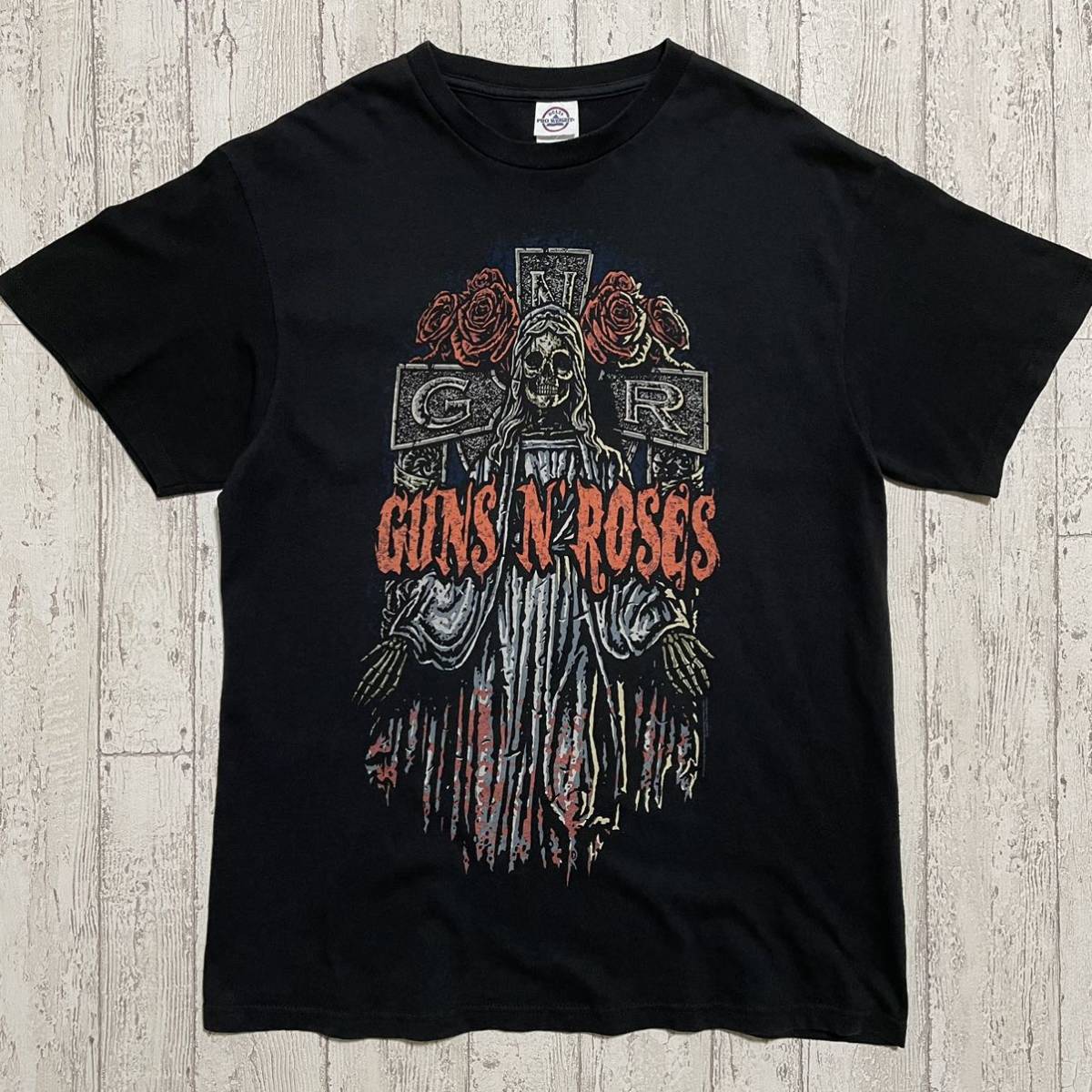 ☆送料無料☆ Guns N' Roses ガンズアンドローゼズ バンドTシャツ Lサイズ メキシコ製 ビッグプリント 2009 21-182