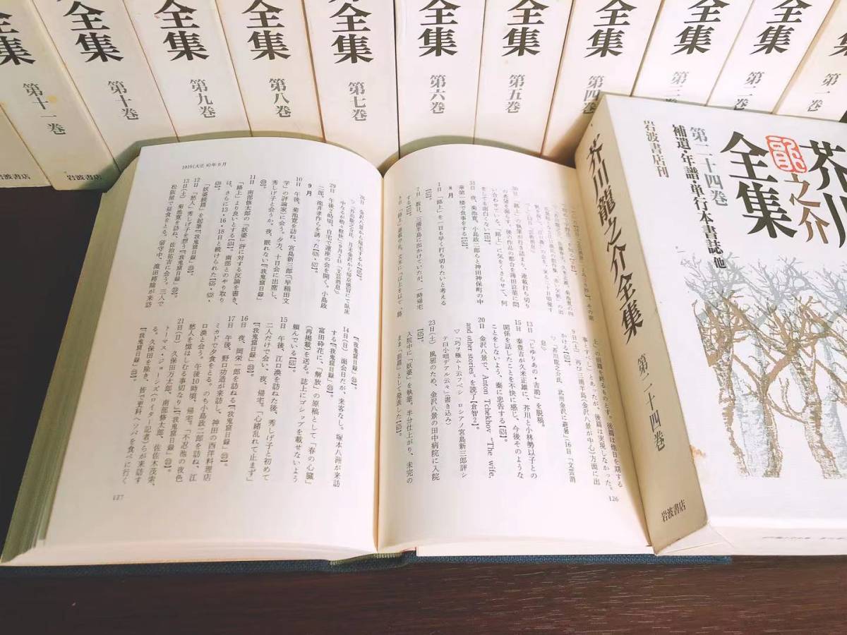 新版!! 芥川龍之介全集 全24巻揃 岩波書店 検:菊池寛/森鴎外/夏目漱石/谷崎潤一郎/佐藤春夫/正岡子規/泉鏡花/三島由紀夫/太宰治/川端康成