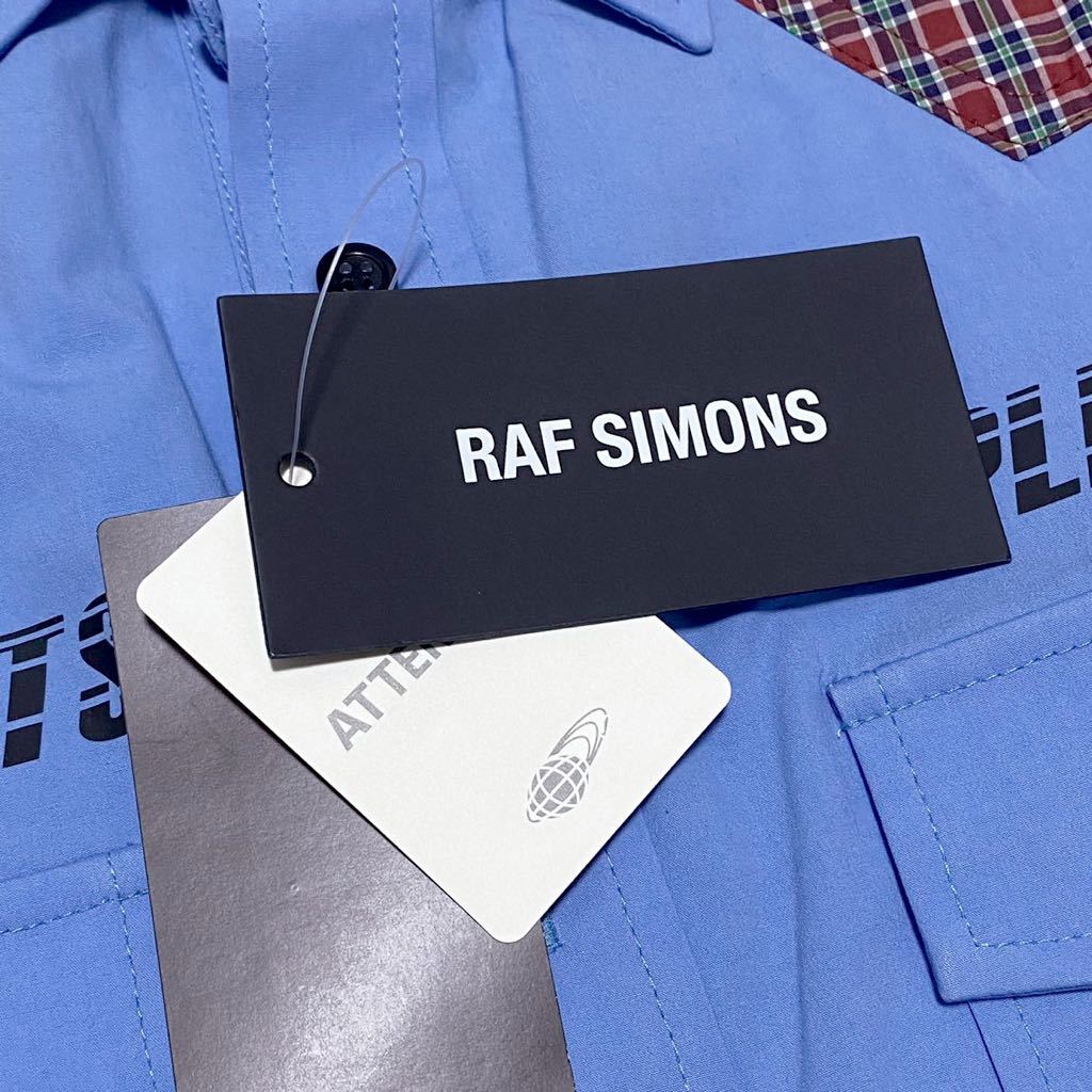 [ новый товар ] быстрое решение * RAF SIMONS Raf Simons * 18ss проверка рубашка в ковбойском стиле рубашка с длинным рукавом в клетку SHIRTS 46|M Италия производства 8.8 десять тысяч иен 