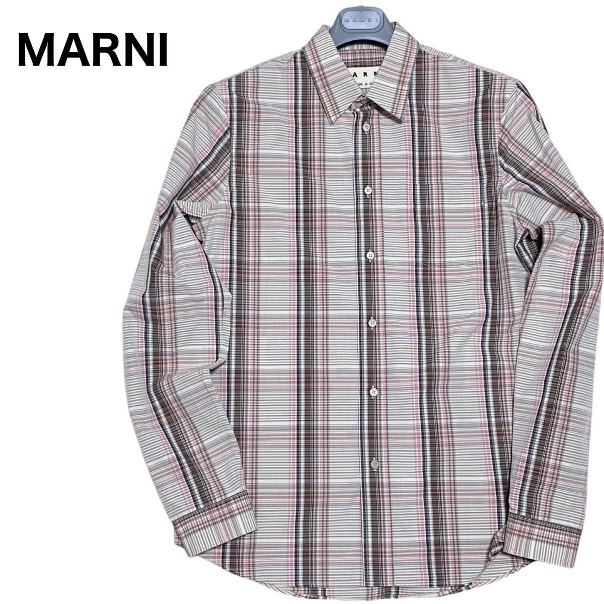 在庫処分アウトレット 新品【MARNI マルニ】イタリア製 チェックシャツ 2019 シャツ