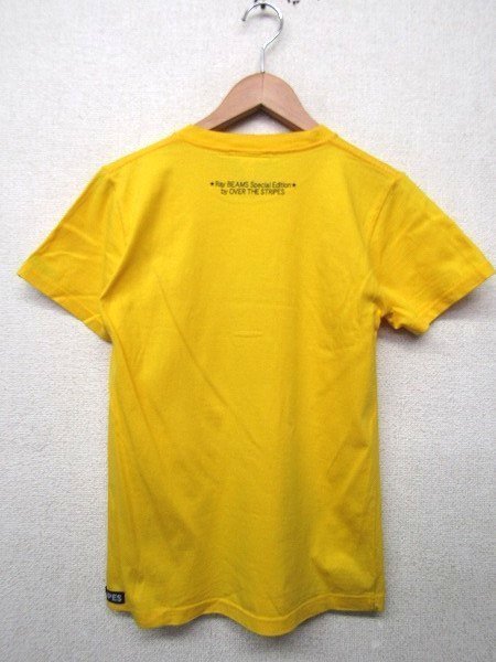 S1179:日本製 オーバーザストライプス グレミー Over the Stripes gremmie 半袖Tシャツ/黄色/Extra Small/BEAMS Tシャツ プリントT ：3_画像2
