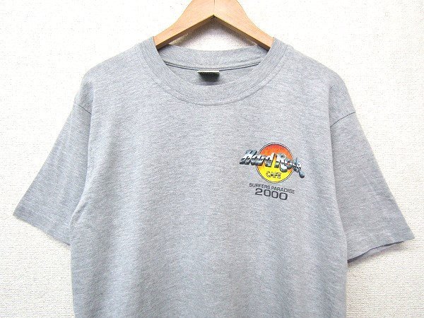 S1096:vintage HARD ROCK CAFE ハードロックカフェ 半袖Tシャツ/灰/S/レディース メンズ Tシャツ カットソー 半袖シャツ：3_画像4