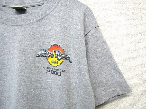 S1096:vintage HARD ROCK CAFE ハードロックカフェ 半袖Tシャツ/灰/S/レディース メンズ Tシャツ カットソー 半袖シャツ：3_画像5