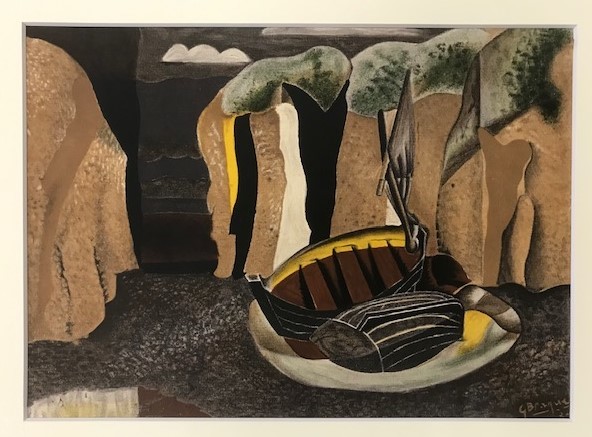 【特価】　≪ 　 ジョルジュ ブラック 　≫　　リトグラフ【石版画】 　　　LAS FACAISES 　　　1968年 　　 GEORGES　BRAQUE