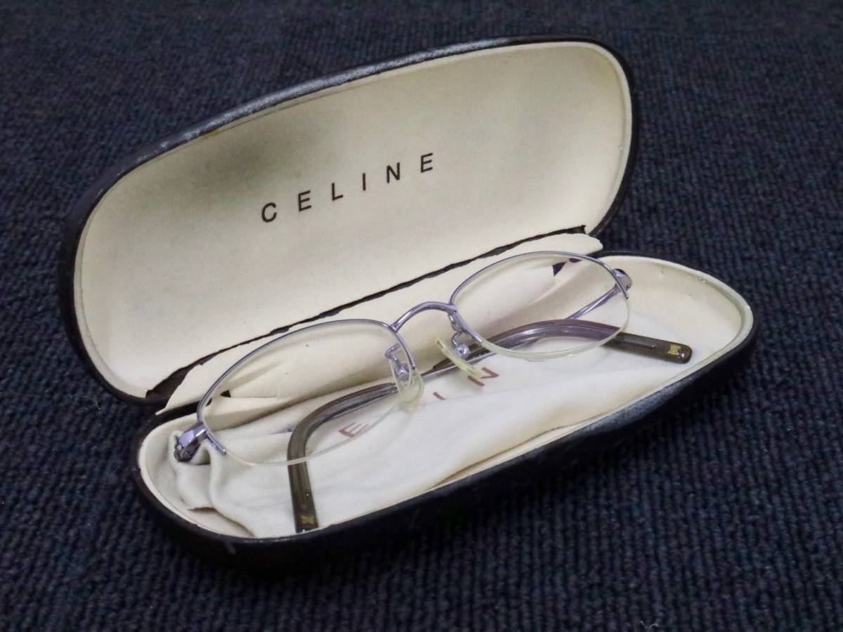 あ く11594ax01 CELINE セリーヌ 眼鏡 メガネ TITANIUM 日本製品 VC1123J 4918