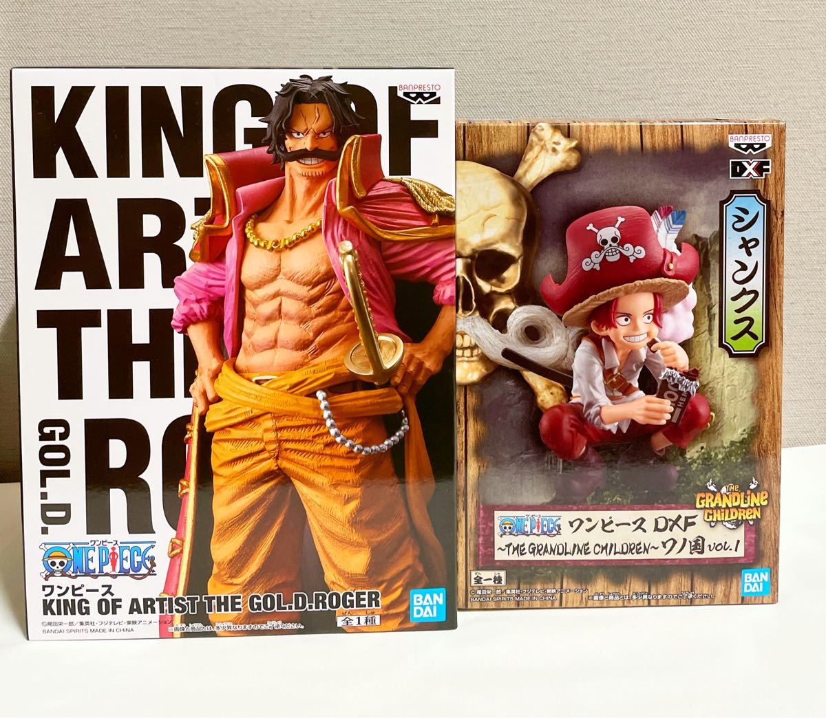 ワンピース 2体セット★ KING OF ARTIST ゴールドロジャー ＆ DXF THE GRANDLINE シャンクス