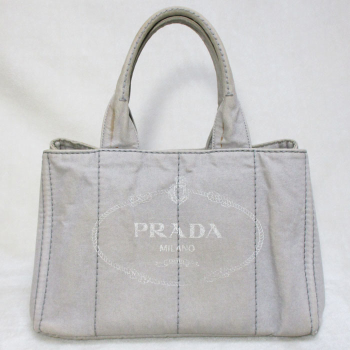 爆買い！】 トートバッグ カナパ プラダ PRADA B1877B グレー DENIM