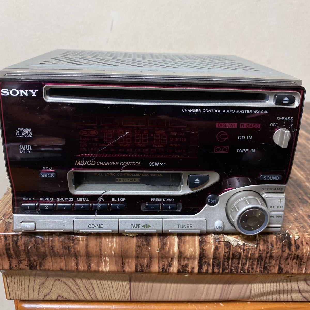 SONY CD/カセット　WX-C40 動作未確認　ジャンク