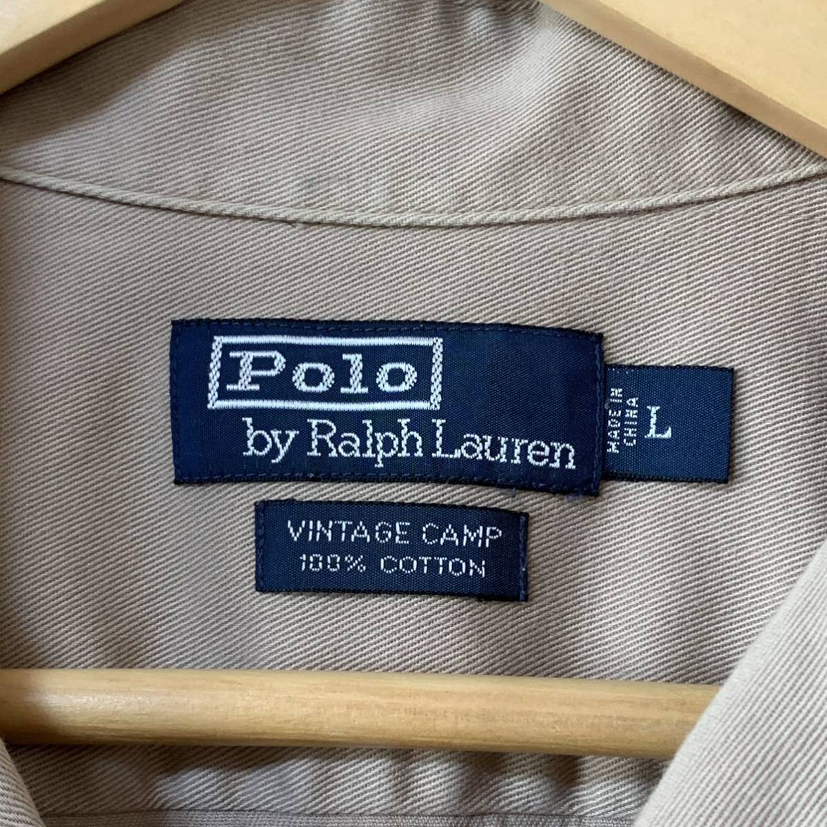 RALPH LAUREN S/S VINTAGE CAMP SHIRT SIZE L ラルフローレン 開襟 CALDWELL CLAYTON パームツリーの画像4