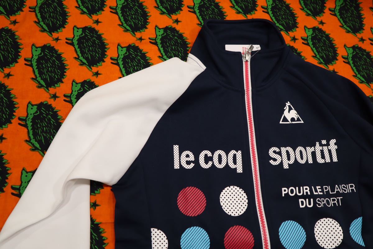 【新品】ルコック スポルティフ(Lecoq Sportif)ウォームアップジャケット QMJLJF01XB ジュニア140_画像2