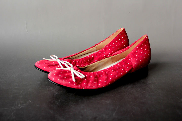  new goods * Ginza Kanematsu dot pattern pumps 23D /R11