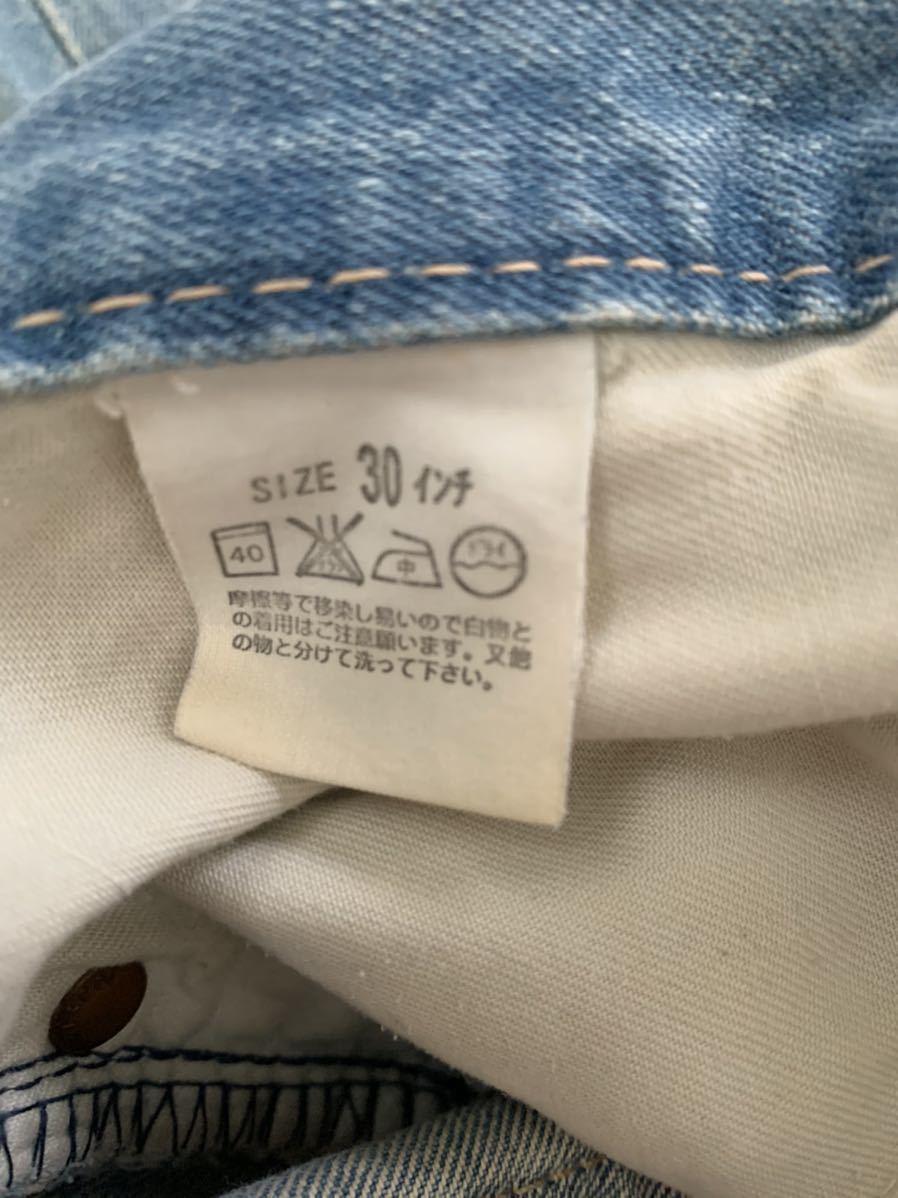 【送料無料】Levis TYPE1 リーバイスタイプワン　デニムショートパンツ　ハーフパンツ　サイズW30 定価約15000円_画像5