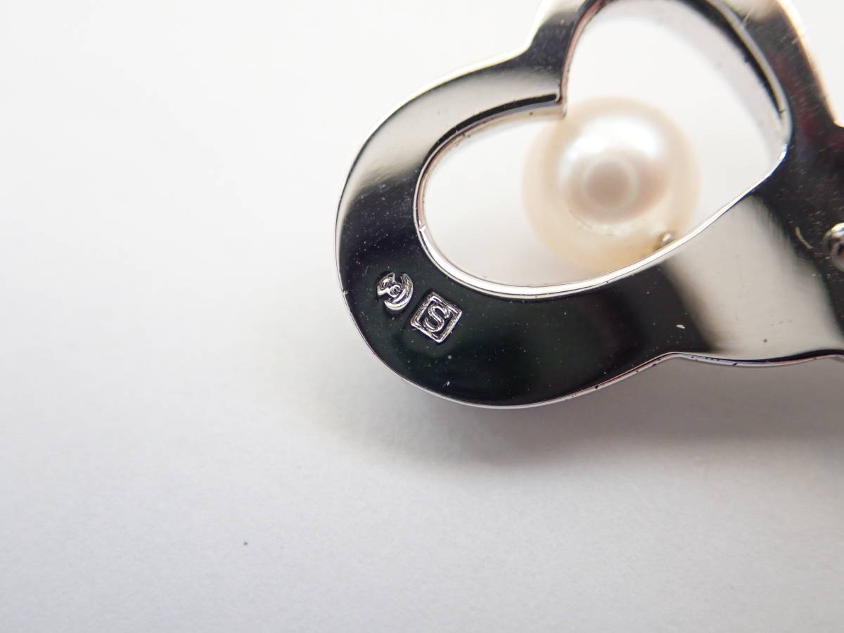 美品 TASAKI 田崎真珠 タサキ ピン ブローチ S刻印 パール 珠約6.8mm ...