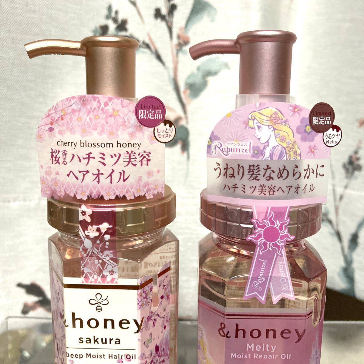 Paypayフリマ 2個セット Honeyメルティ モイストリペア ヘアオイル ラプンツェル限定 アンドハニー 限定サクラディープモイスト