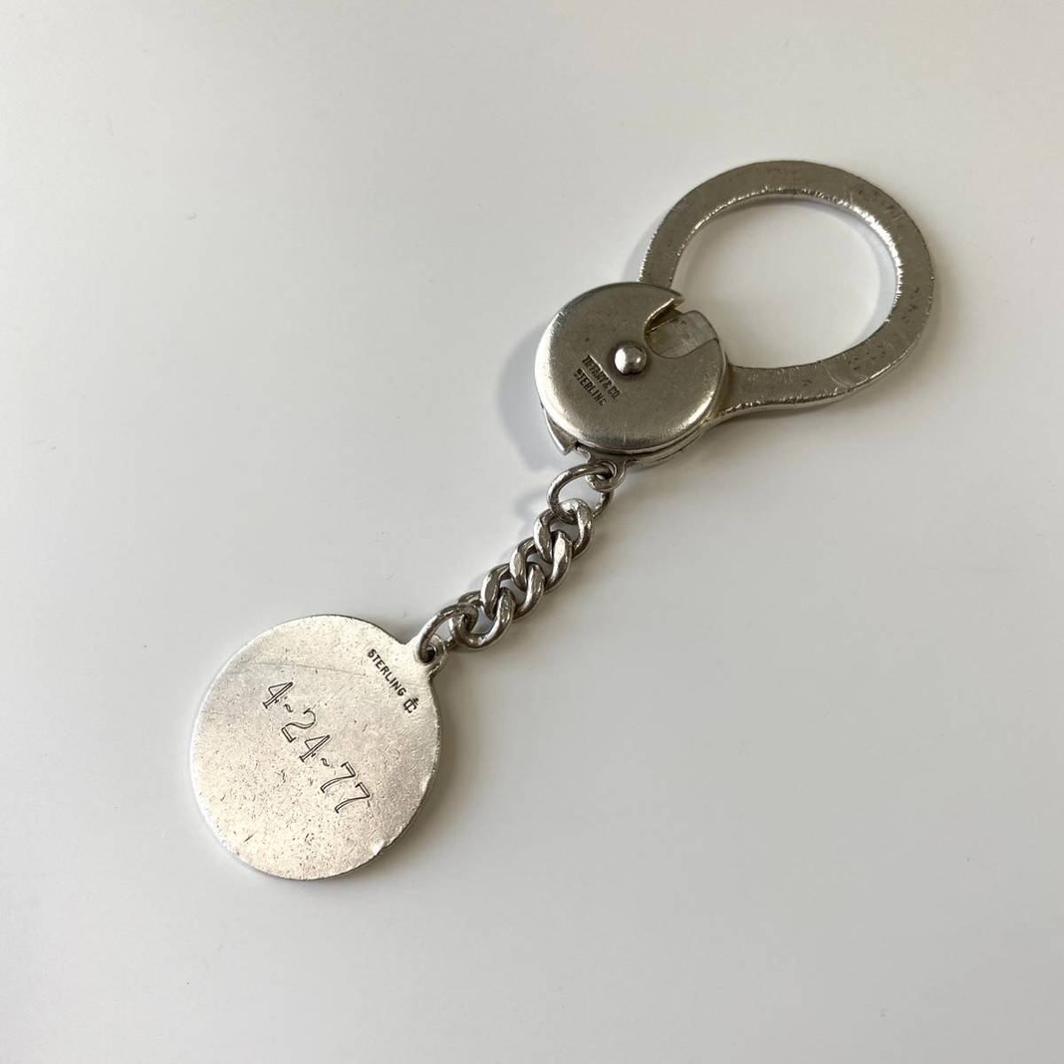 Vintage Tiffanyco. Tag Key Chain キーリング ヴィンテージ ティファニー シルバー キーチェーン アンティーク 希少  キーホルダー