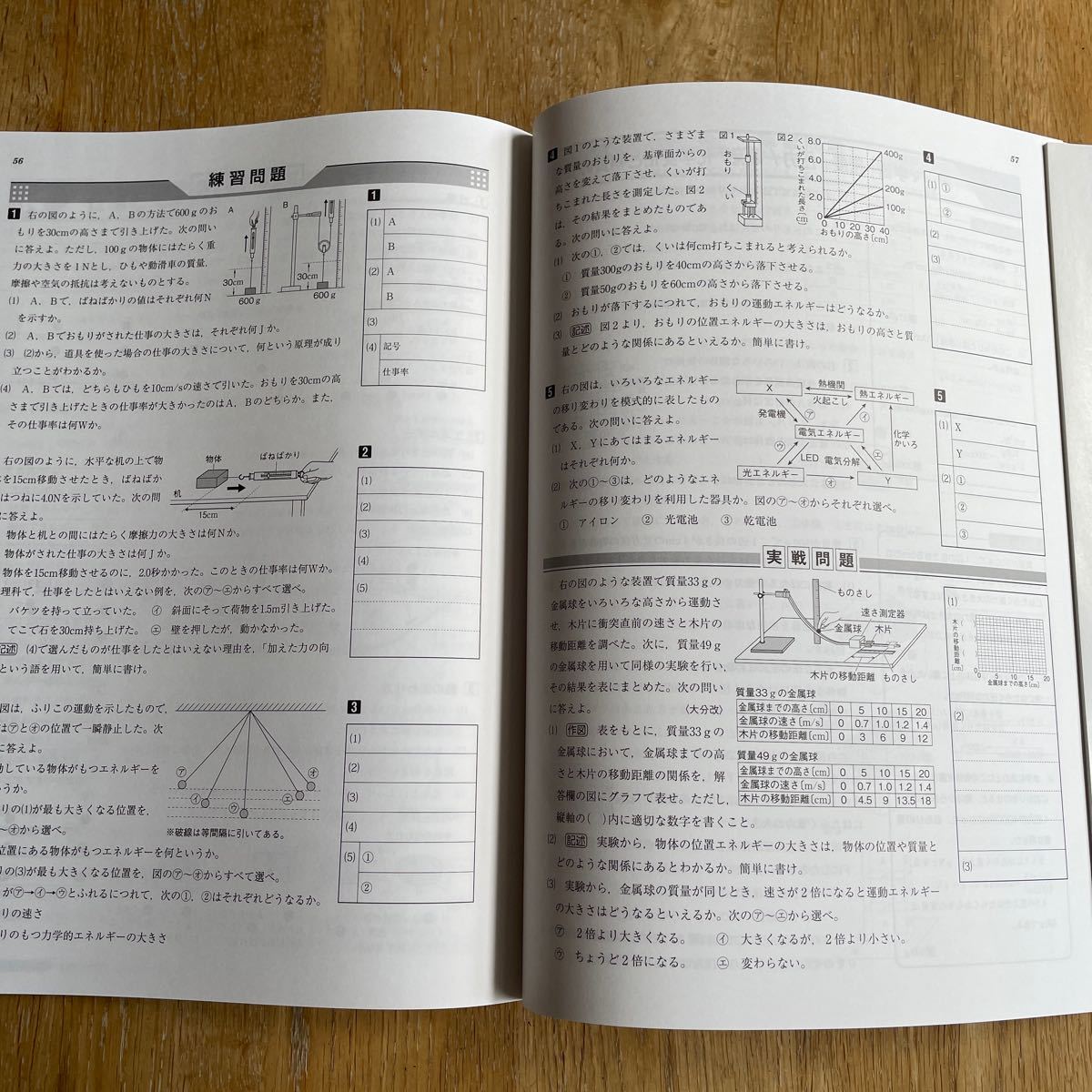 中学３年生　理科問題集　ウイニングサマー