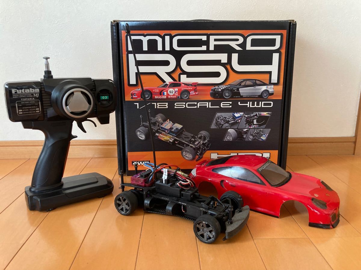 HPI MICRO RS4  1/18  ポルシェ911 プロポセット