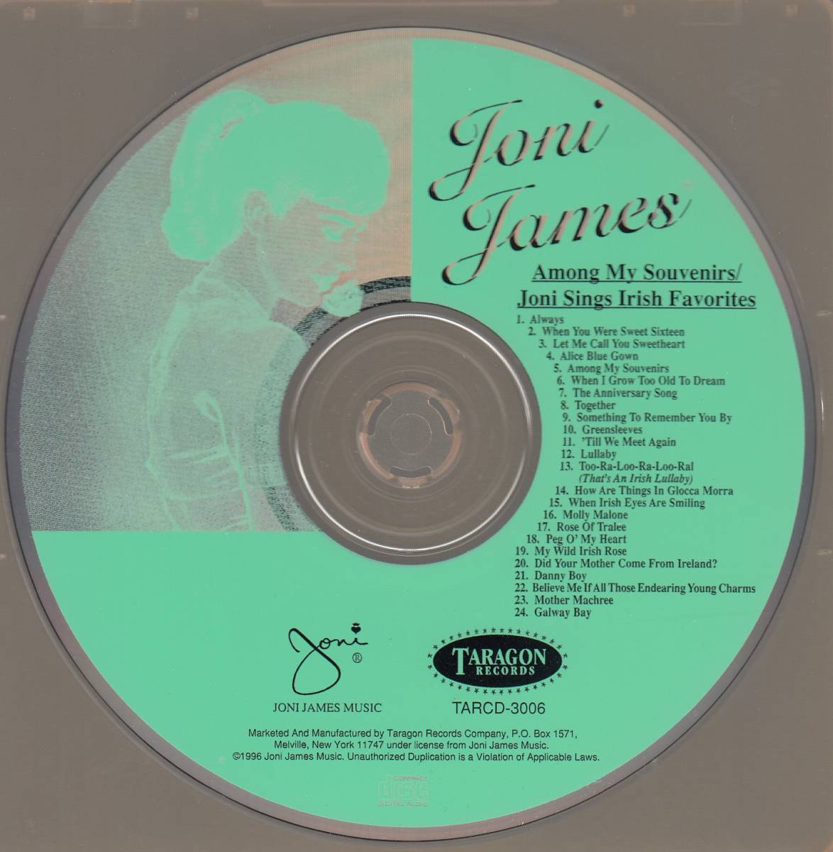 輸 Joni James Among My Souvenirs & Joni Sings Irish Favorites◆規格番号■TARCD-3006◆送料無料■即決●交渉有_画像3