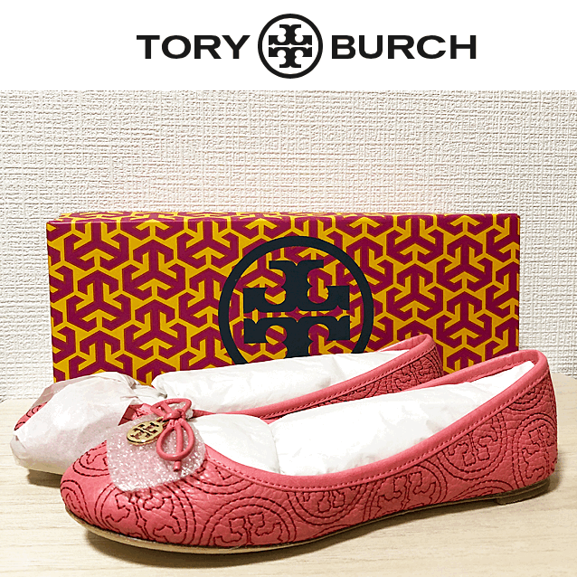 トリーバーチ Tory Burch 赤 フラットシューズ バレエシューズ