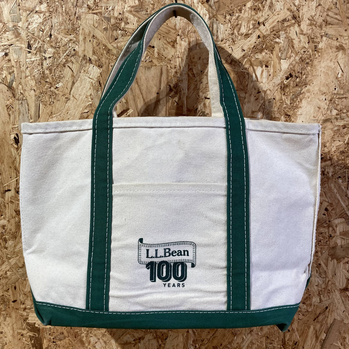 L.L.Bean 100周年 トート バッグ 100th 100 YEARS エルエルビーン BOAT AND TOTE 緑_画像1