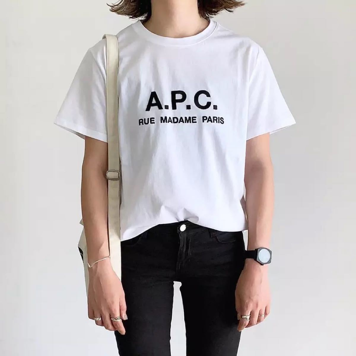 コピー A.P.C - A.P.C. Tシャツ アーペーセー Tシャツ apc ロゴT 新しく着き 【A.P.C./アー・ペー・セー】ポケットTシャツ ホワイト 新品・未使用 Tシャツ/カットソー(半袖/袖なし)