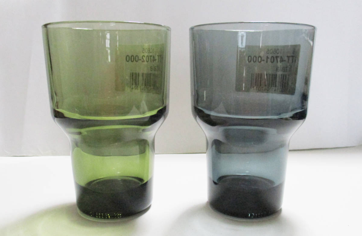 新品未使用 イッタラ オテ ワイングラス モスグリーン グレー 2個セット iittala ARABIA ote 廃盤 早割クーポン 廃盤!⭐イッタラ オテ ワイングラス 食器