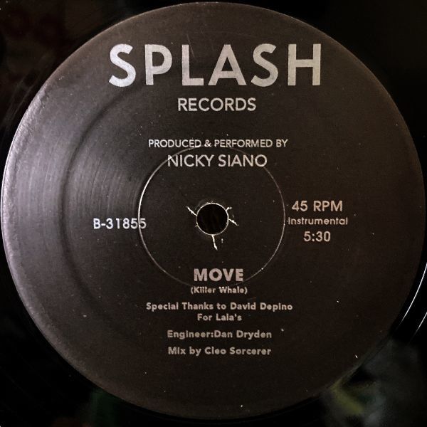 【12/ディスコ】Nicky Siano / Tiger Stripes w/ Move ■ Splash Records / 31855_画像2