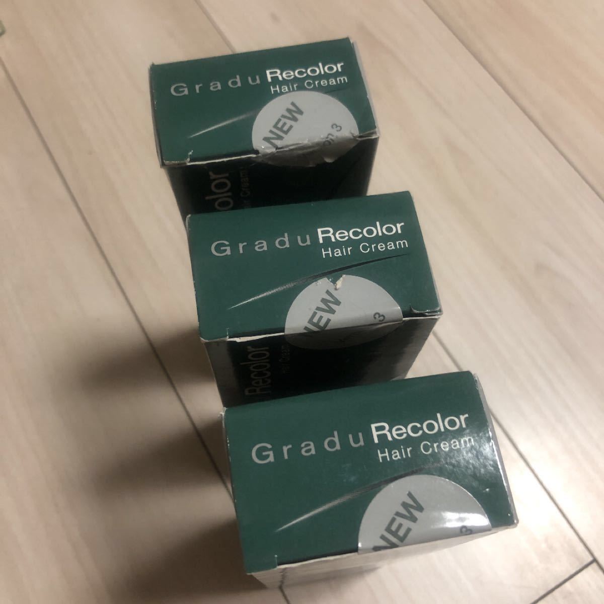 GraduRecolor グラジュリカラーヘアクリーム3点セット