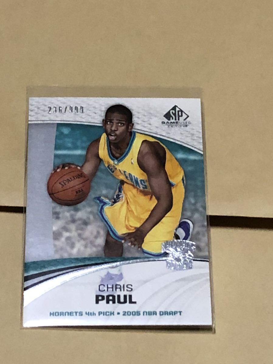 2005-2006 SP GAME USED CHRIS PAUL Rookie RC 05-06 /999枚限定 UPPER DECK_画像1