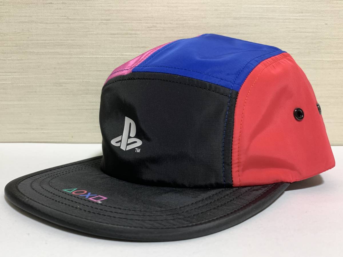 GU(ジーユー) - ＭEN キャップ「PlayStation」 カラフル マルチカラー ジェットキャップ 未使用品 人気完売品 販売終了品_画像2