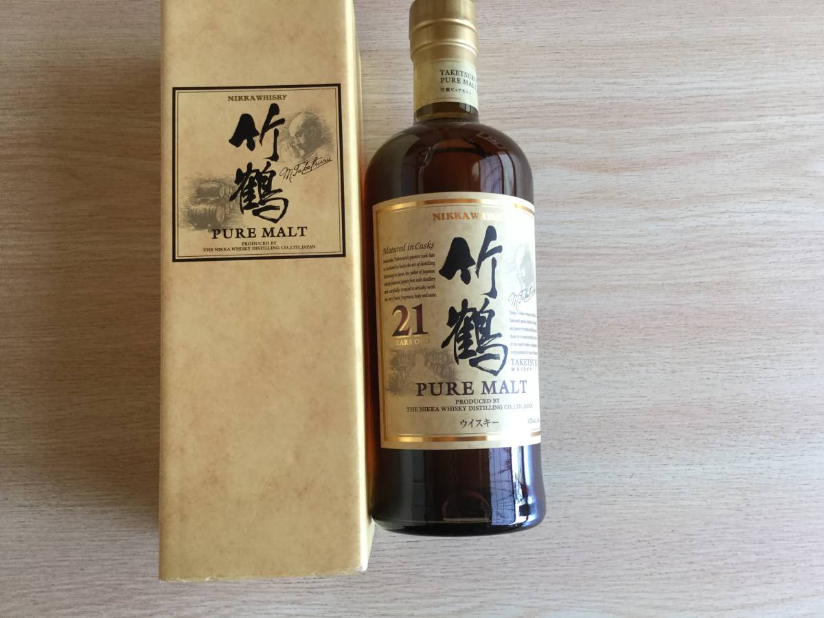 NIKKA ニッカピュアモルトウイスキー 竹鶴21年 700ml 43% 箱付 www