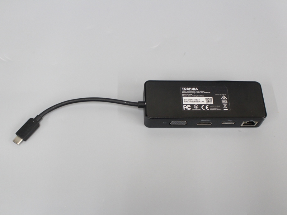 ●送料無料 中古良品 東芝 USB Type-C USB-C to HDMI VGA Travel Adapter PA5272U-2PRP ポート拡張アダプター　⑥
