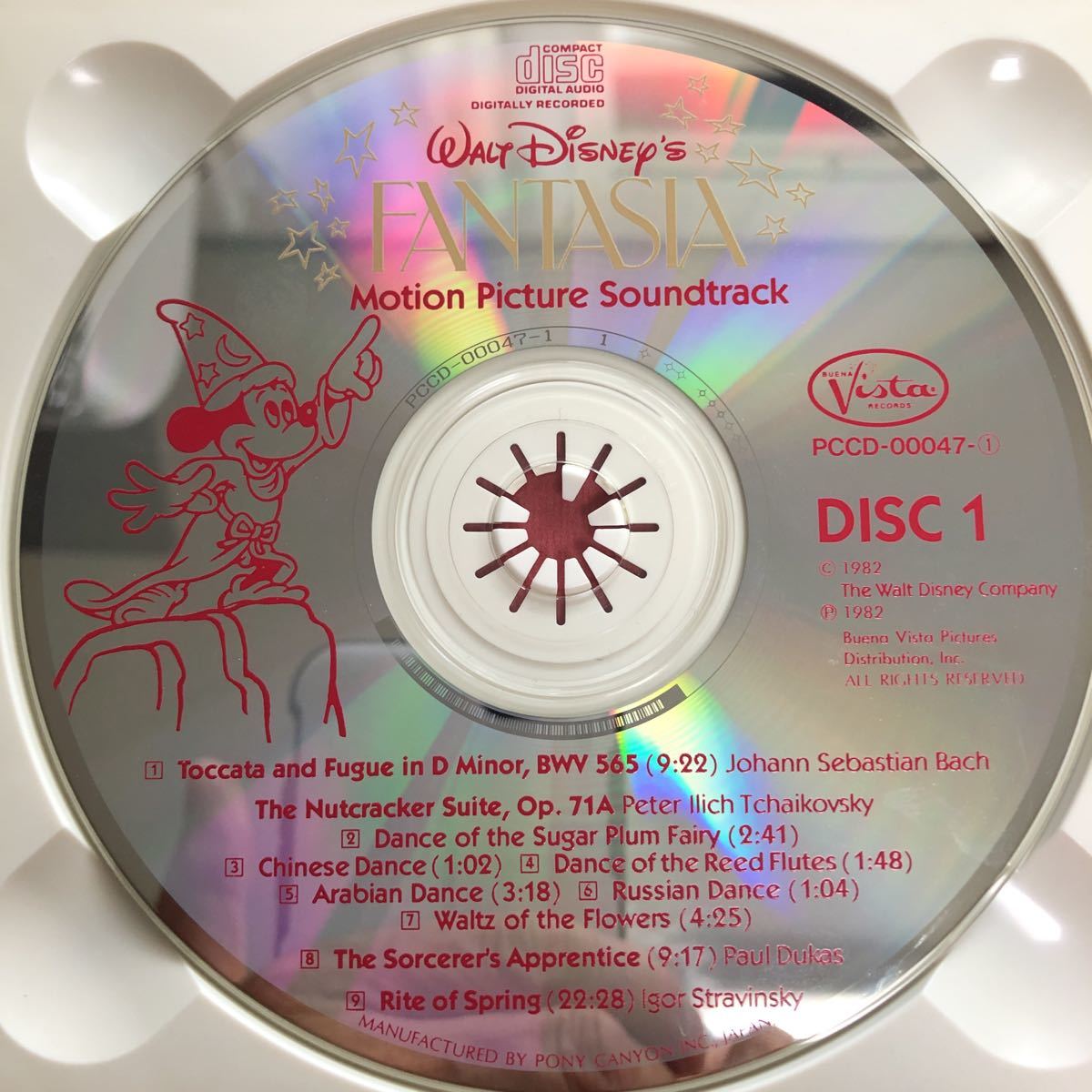 CD／ファンタジア／ウォルト・ディズニー／オリジナル・サウンドトラック／デジタル新録音盤／2枚組_画像4