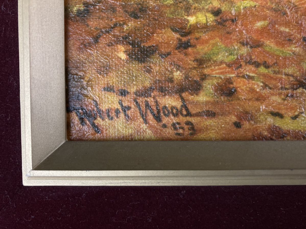 生産完了商品 ☆希少絵画【秋景色】米国風景画家ロバート・ウィリアム