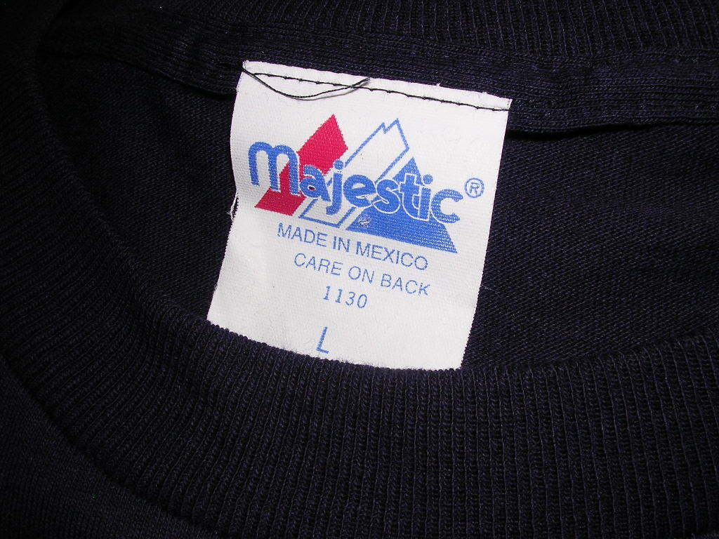 美品 90s 00s Majestic MLB Atlanta Braves #33 JORDAN Tシャツ L vintage old ブレーブス ナンバリングの画像8