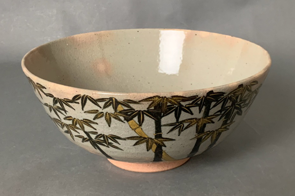 【ご予約品】 小峠丹山 ∞【 美 南 ∞ (葛芳) 共箱・共布付き 菓子鉢 竹之絵 鉢