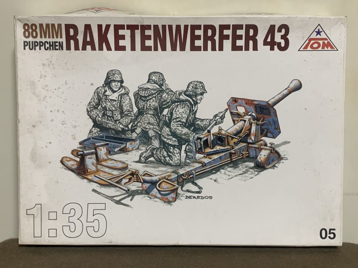 06197 TOM Modellbau 1/35 No. 05 88mm Raketenwerfer 43 Puppchen 88mm ロケット発射器 43型 プップヒェン 未組立品 バウマン_画像1