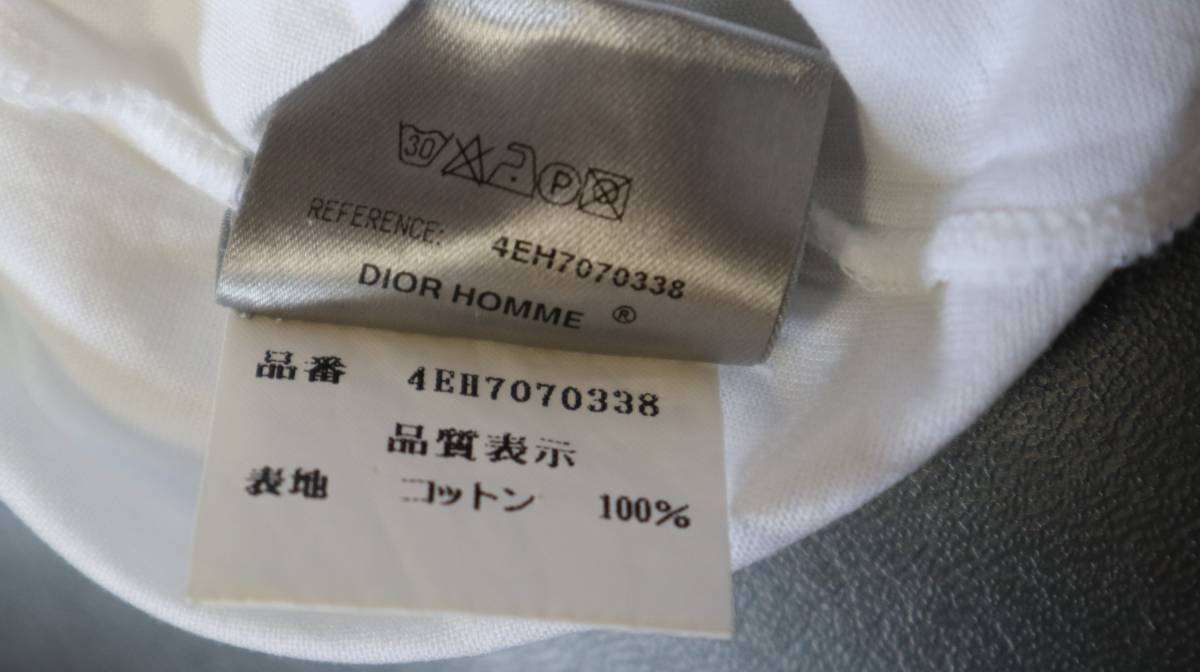美品ディオールオム 04SS STRIP期 タンクトップ 白 S 希少 Bee 美品ディオールオム 04SS STRIP期 タンクトップ 白 S 希少 Bee