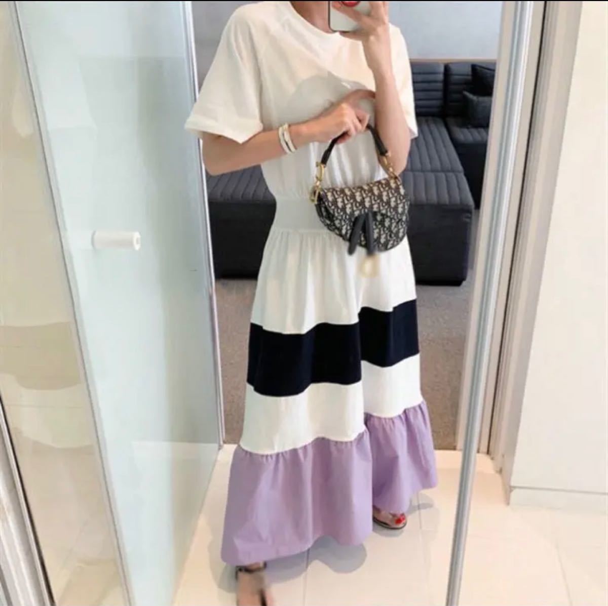 Paypayフリマ ワンピース ロングワンピース フレアスカート Tシャツワンピ 黒 白 人気 Paypayフリマ ワンピース ロングワンピース フレアスカート Tシャツワンピ 黒 白 人気