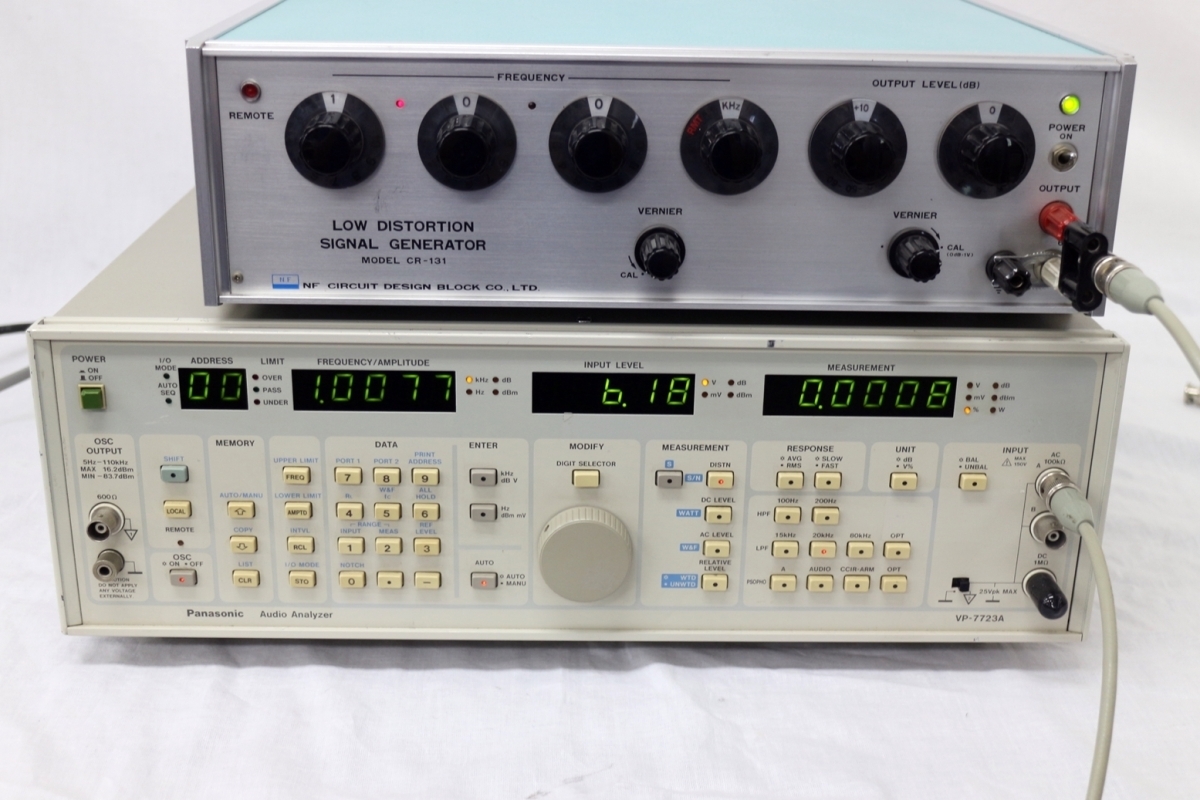 【正常動作品】NF CR-131 1Hz-110KHz 低歪発信器_画像3