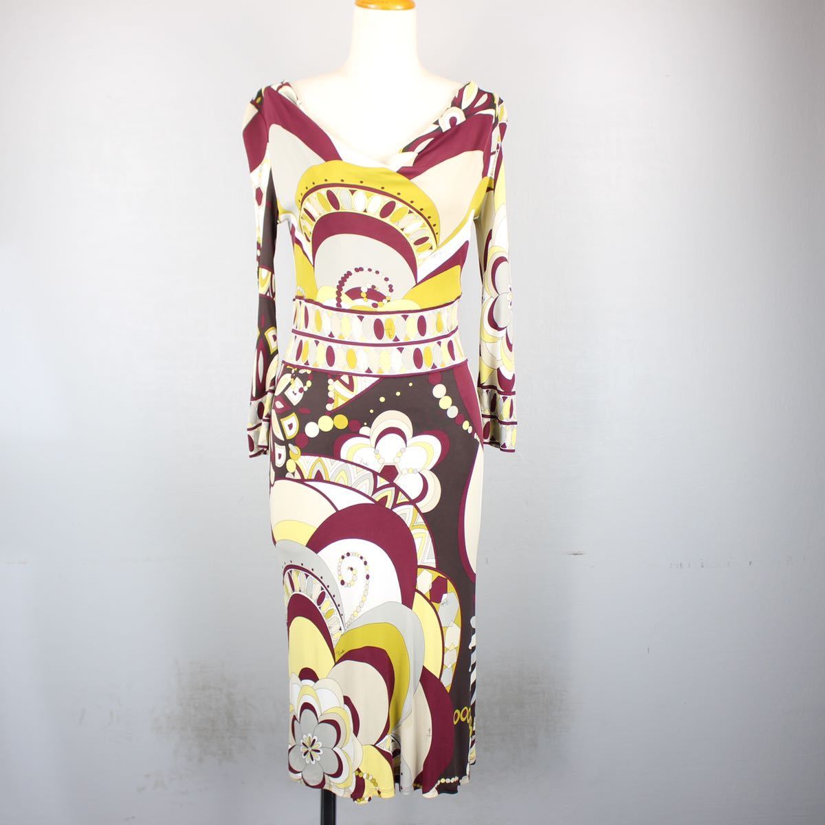 EMILIO PUCCI PATTERNED ALL OVER ONE PIECE MADE IN ITALY/エミリオプッチ総柄ワンピース