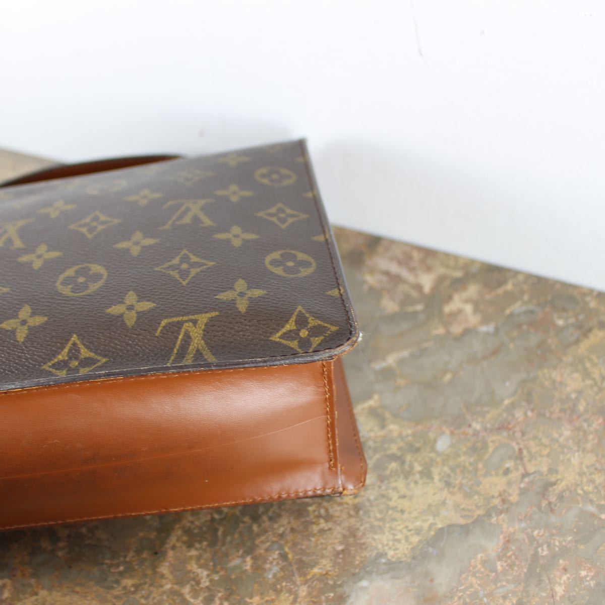 LOUIS VUITTON M51185 SR1101ルイヴィトンモンソーモノグラム柄2wayショルダーバッグ（ベタ無し）_画像6