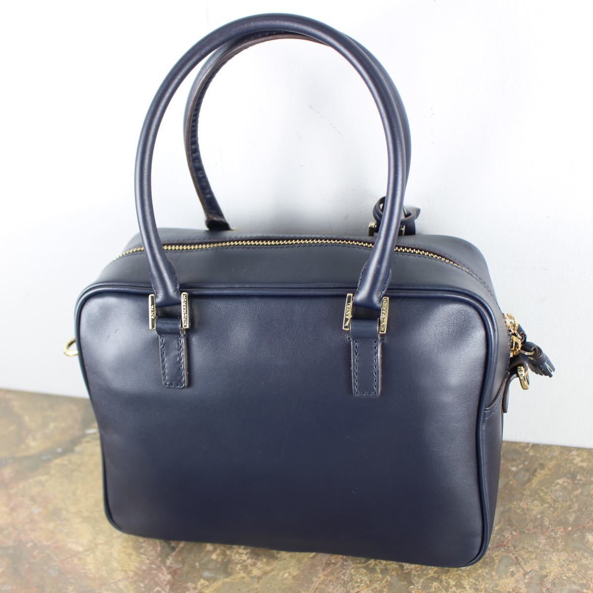 ANYA HINDMARCH CARCAR LEATHER 2WAY SHOULDER BAG/アニヤハインド