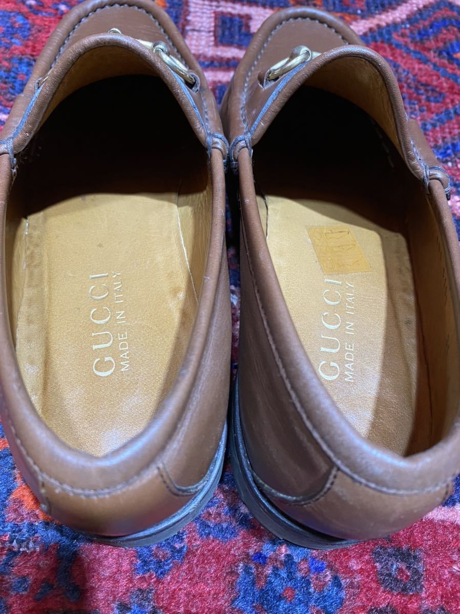GUCCI LEATHER HORSE BIT LOAFER MADE IN ITALY/グッチレザーホースビットローファー