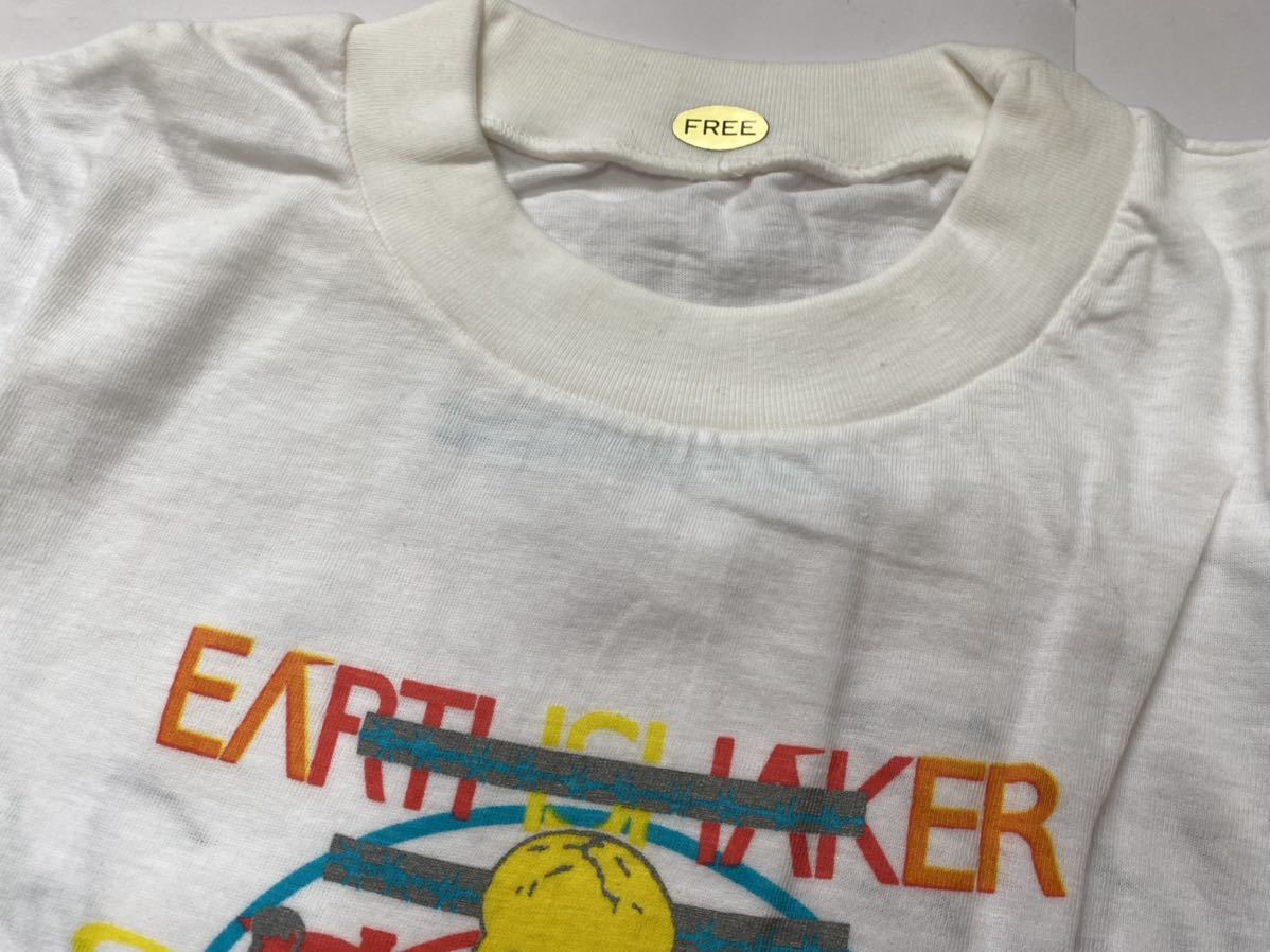 EARTHSHAKER アースシェイカー 全盛期、1986年ツアー Tシャツサイン入り　未使用品_画像3