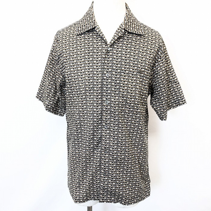 【予約販売】本 JIM THOMPSON ジムトンプソン SS メンズ 若干薄手 シャツ インポート古着 象と樹とボーダー 動物 オープンカラー 半袖 綿100% ブラック 黒 ジムトンプソン 【予約販売】本 JIM THOMPSON ジムトンプソン SS メンズ 若干薄手 シャツ インポート古着 象と樹とボーダー 動物 オープンカラー 半袖 綿100% ブラック 黒 ジムトンプソン