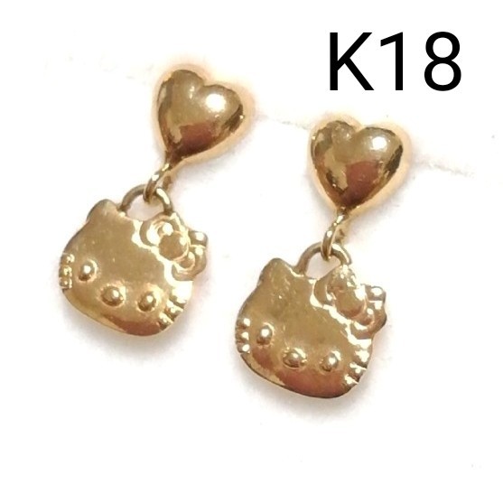 メーカー直売 K18 ハローキティ ピアス www.masgaseum.com.mx